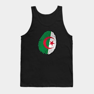 Flag of algeria fingerprint Tank Top